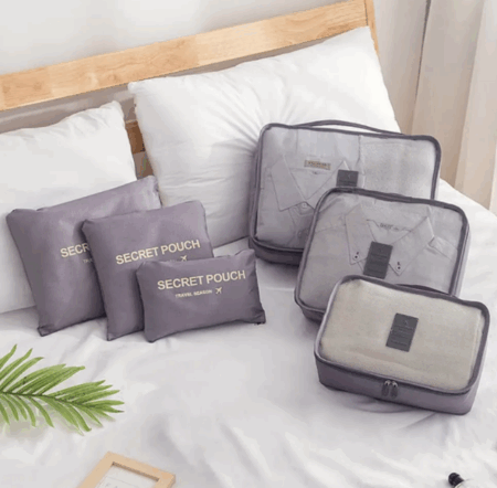 Set organizador de viaje x 6