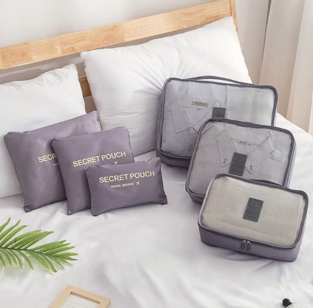 Set organizador de viaje x 6