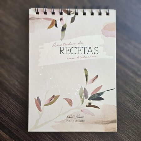Cuaderno recetario Watercolor