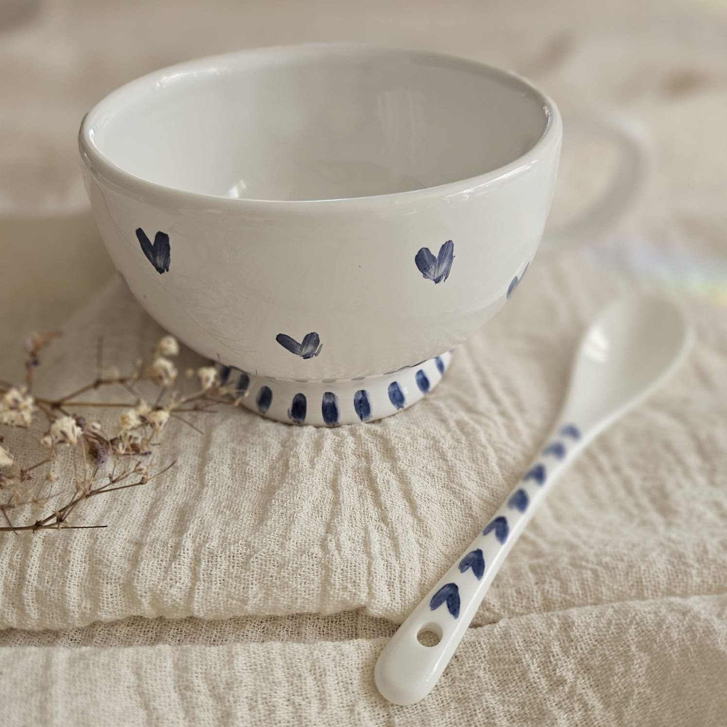 Taza de corazones
